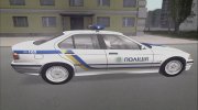 BMW 325i E-36 Полиция Украины para GTA San Andreas miniatura 2