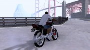 Yamaha YBR 125 для GTA San Andreas миниатюра 6