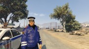 Russian Traffic Officer - Blue Jacket para GTA 5 miniatura 1