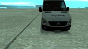 Mercedes Benz Sprinter Newsvan Lowpoly для GTA San Andreas миниатюра 3