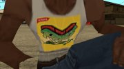 Белая майка Teenage Mutant Ninja Turtles (2003) para GTA San Andreas miniatura 7