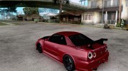 Nissan Skyline R34 для GTA San Andreas миниатюра 3