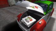 Volkswagen Beetle Pizza para GTA San Andreas miniatura 5