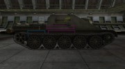 Контурные зоны пробития СУ-122-44 for World Of Tanks miniature 5