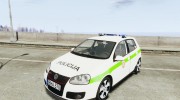 Lithuanian Police Volkswagen Golf 5 GTI [ELS] for GTA 4 miniature 1