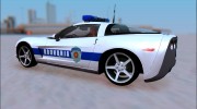 Chevrolet Corvette C6 Police для GTA San Andreas миниатюра 4