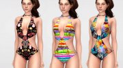 Summer Swimsuits 01 для Sims 4 миниатюра 3
