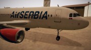 Airbus A319-100 Air Serbia для GTA San Andreas миниатюра 4