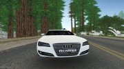 Audi A8 2013 Администрация области for GTA San Andreas miniature 2