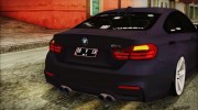 BMW M4 Stance 2014 для GTA San Andreas миниатюра 9