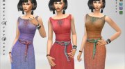 Romantic Nice Dress for Sims 4 miniature 1