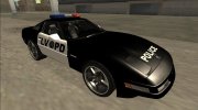 1996 Chevrolet Corvette C4 Police LVPD для GTA San Andreas миниатюра 2