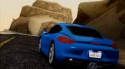Porsche Cayman S 2014 для GTA San Andreas миниатюра 10