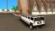 H2 Hummer Лимузин for GTA San Andreas miniature 3