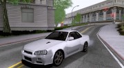 Nissan Skyline GT-R R34 V-Spec для GTA San Andreas миниатюра 10