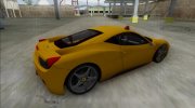 Ferrari 458 Italia FBI для GTA San Andreas миниатюра 3