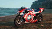 Captain America Pegassi Bati for GTA 5 miniature 1