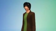 Прическа Raon Jena para Sims 4 miniatura 4