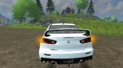 Mitsubishi Lancer Evolution v 2.0 для Farming Simulator 2013 миниатюра 5