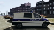 Mercedes Benz Viano Croatian police for GTA 4 miniature 5