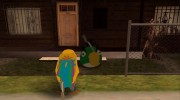 Green Bird from Angry Birds para GTA San Andreas miniatura 5