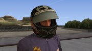 Racing Helmet Skull для GTA San Andreas миниатюра 1
