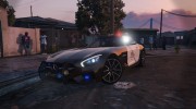 LAPD Mercedes-Benz AMG GT 2016 for GTA 5 miniature 1