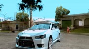 Mitsubishi Lancer Evo X for GTA San Andreas miniature 1