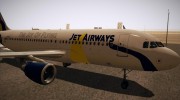 Airbus A320-200 Jet Airways для GTA San Andreas миниатюра 4