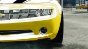 Chevrolet Camaro Bumblebee para GTA 4 miniatura 12