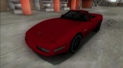 1996 Chevrolet Corvette C4 Cabrio para GTA San Andreas miniatura 4
