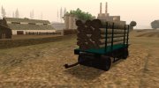 GTA V Fieldmaster Wood Trailer для GTA San Andreas миниатюра 1