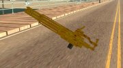 Golden Minigun for GTA San Andreas miniature 3