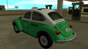 Volkswagen Beetle 1994 Taxi do México для GTA San Andreas миниатюра 4