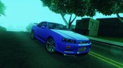 1999 Nissan Skyline GT-R (R34) для GTA San Andreas миниатюра 1