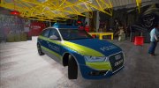 Audi A4 Avant (B8) German Polizei para GTA San Andreas miniatura 2
