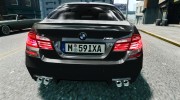 BMW M5 F10 2012 для GTA 4 миниатюра 4