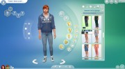 Мужские джинсы для Sims 4 миниатюра 5