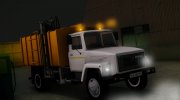 ГАЗ 3309 Мусоровоз для GTA San Andreas миниатюра 1