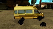 ГАЗель 2705 (маршрутное такси, семиместная) для GTA San Andreas миниатюра 2