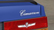 Cadillac Cimarron 1982 для GTA San Andreas миниатюра 11