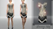 Happy New Year Dress for Sims 4 miniature 3