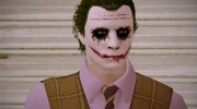 Joker Skin HD GTA V Style для GTA San Andreas миниатюра 1