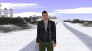 Skin GTA Online в кожанке для GTA San Andreas миниатюра 1