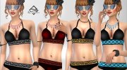 Santorini Bikini para Sims 4 miniatura 4