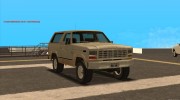 Ford Bronco 1980 for GTA San Andreas miniature 1