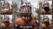 Apachii Helmet Wigs - Парики под шлемом для TES V: Skyrim миниатюра 1