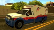 GTA V Vapid Sadler Ambulance para GTA San Andreas miniatura 4