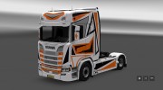 Orange Black для Scania S580 для Euro Truck Simulator 2 миниатюра 2
