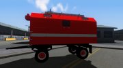 Пожарный прицеп ПТС Кунг для GTA San Andreas миниатюра 2